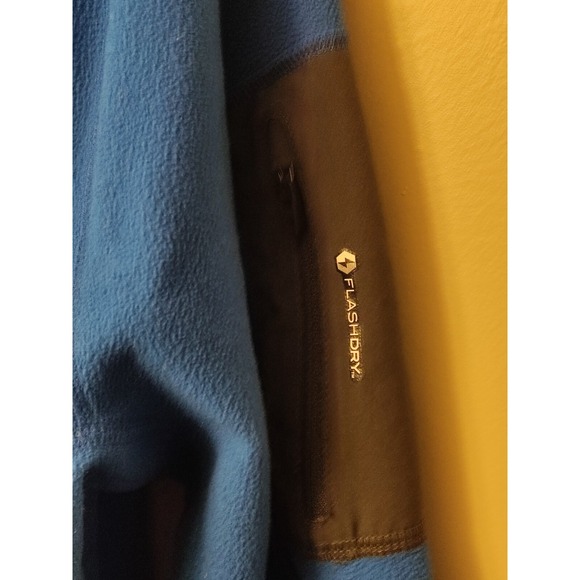 Men's THE NORTH FACE Flashdry Fleece Zipped Pullover Top Jacket Size Large - Picture 2 of 6